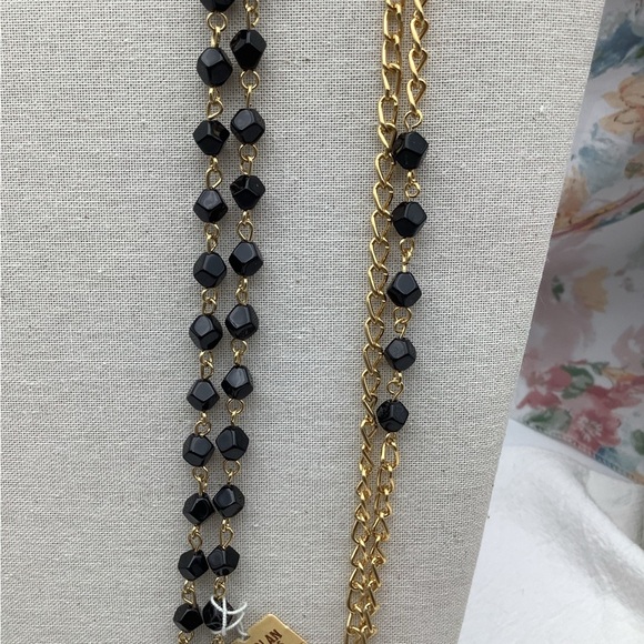 D’Orlan Black and Gold Necklaces NWT - Picture 2 of 5